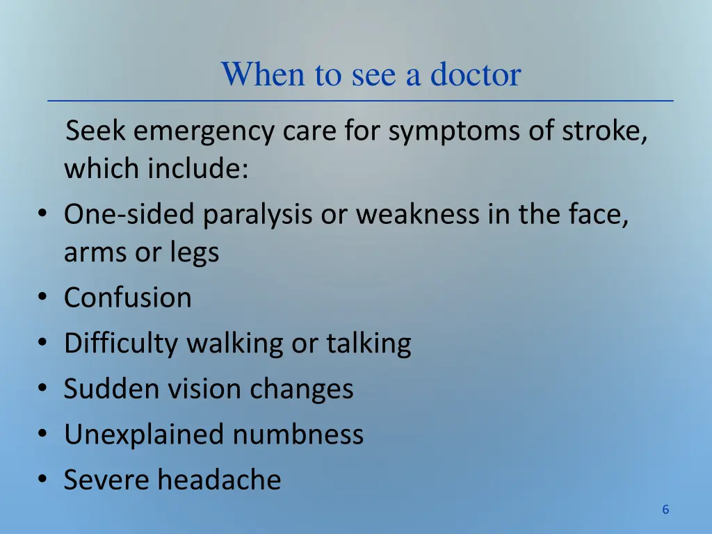 when to see a doctor