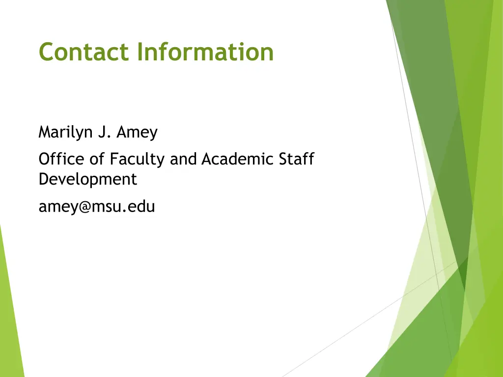 contact information