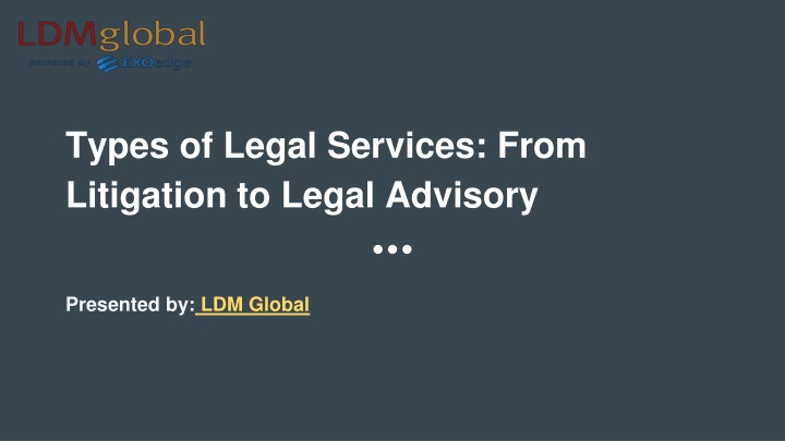 types of legal services from litigation to legal
