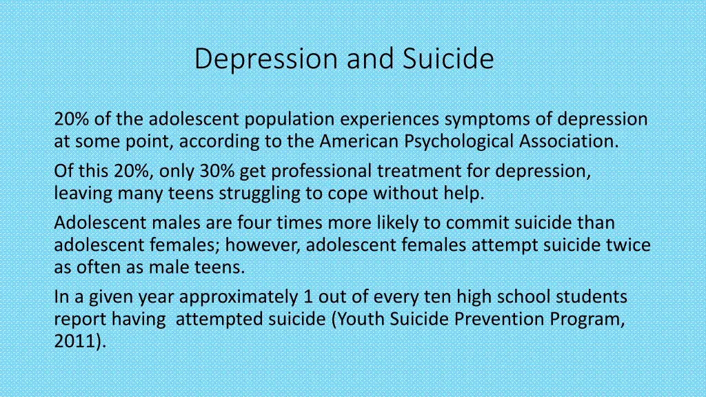 depression and suicide