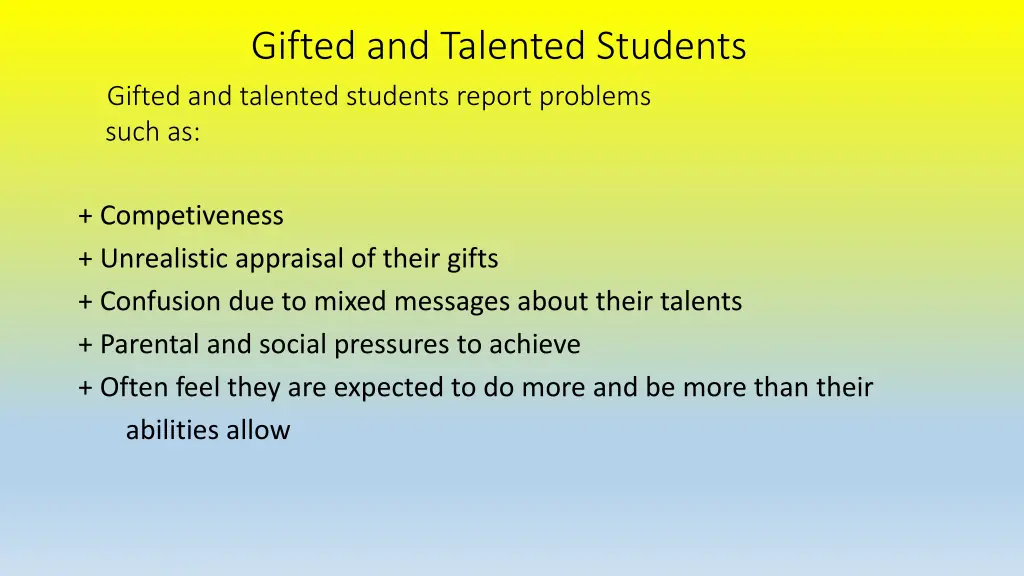 gifted and talented students gifted and talented