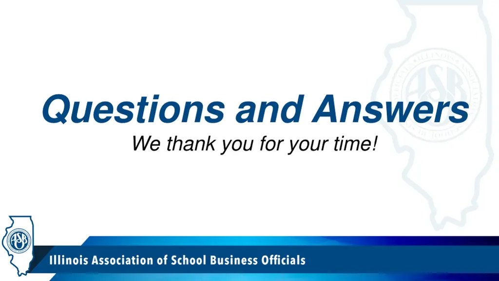 questions and answers we thank you for your time