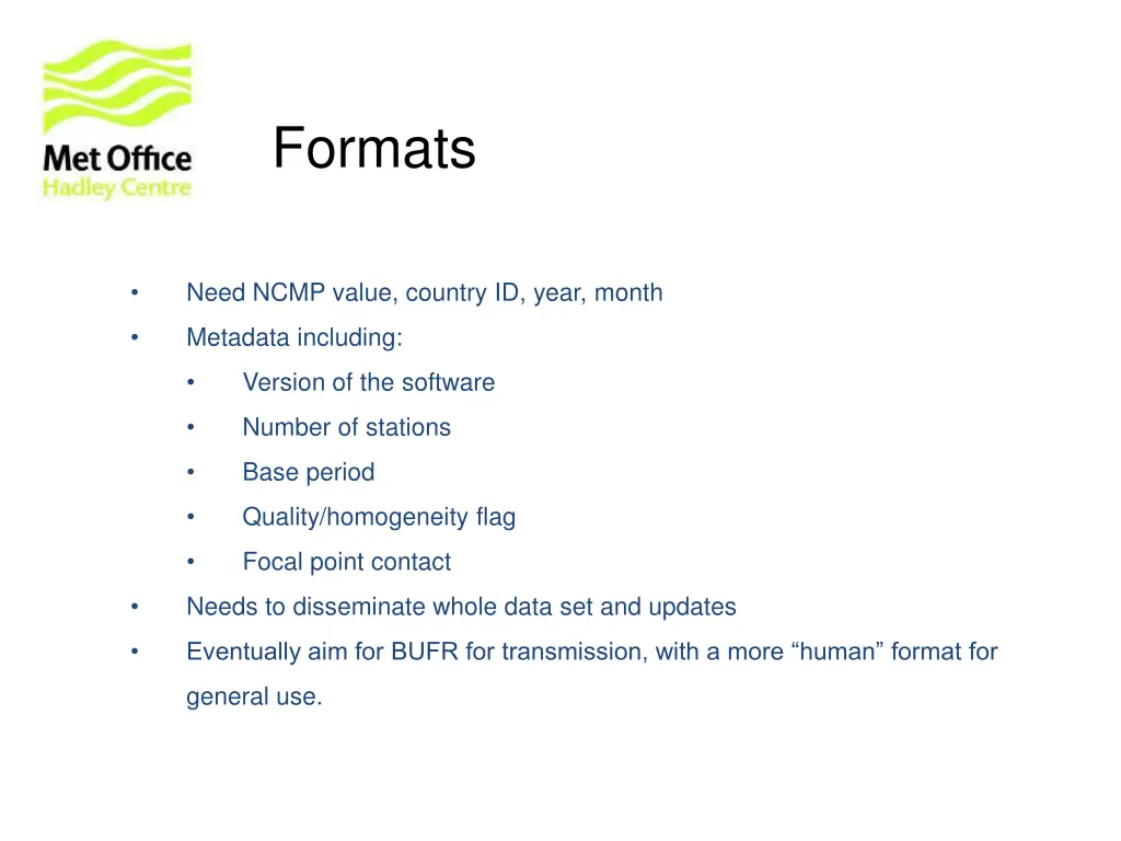 formats
