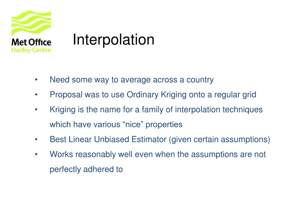 interpolation