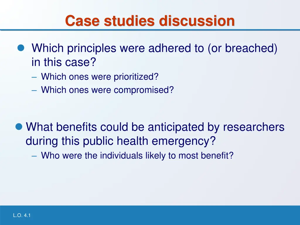 case studies discussion