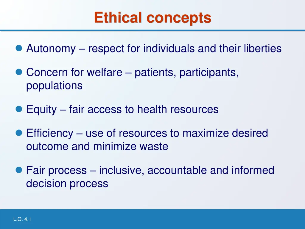 ethical concepts