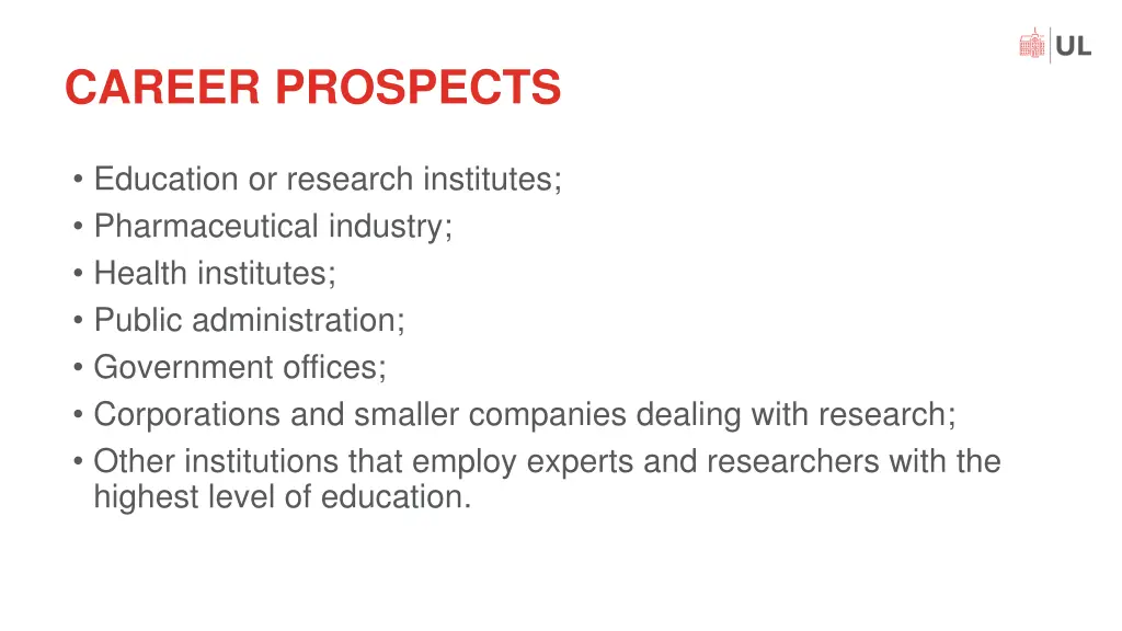 career prospects