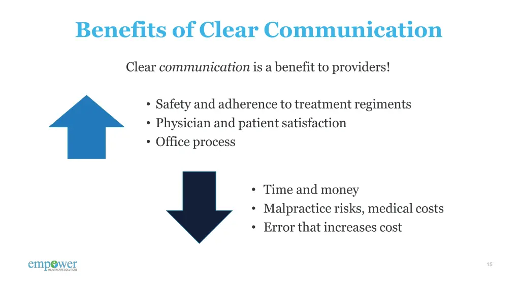 benefits of clear communication