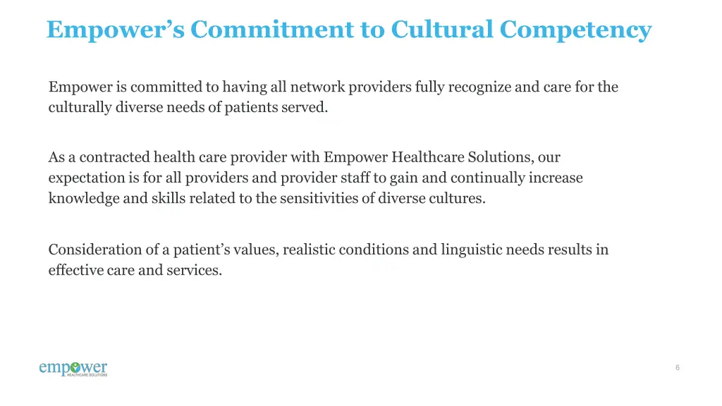 empower s commitment to cultural competency
