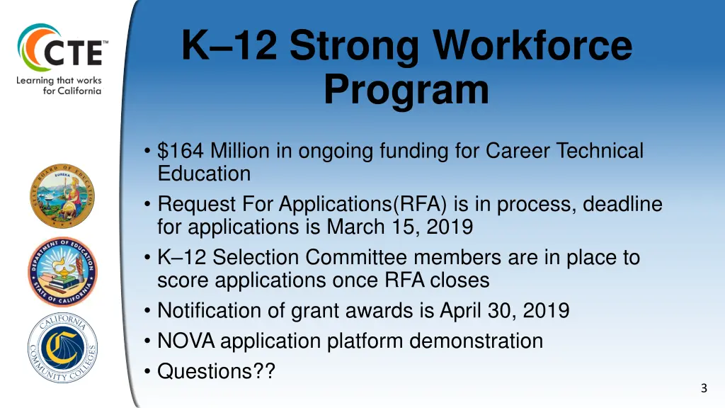 k 12 strong workforce program