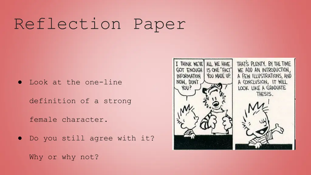 reflection paper