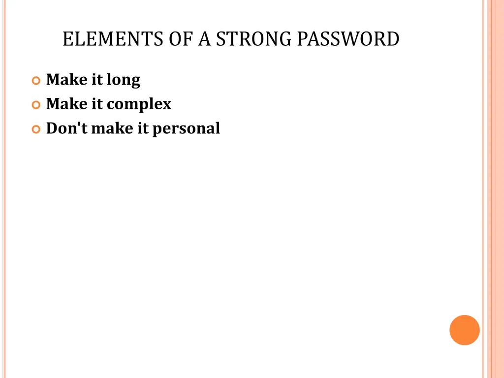 elements of a strong password 3