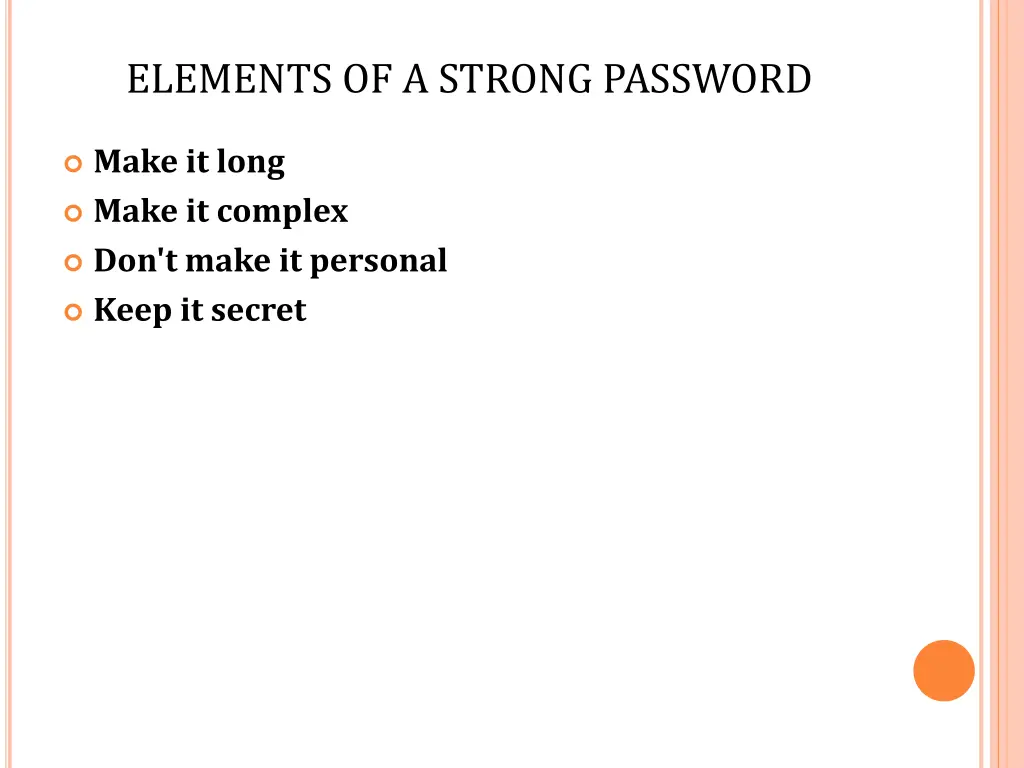 elements of a strong password 4