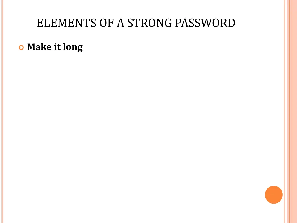 elements of a strong password