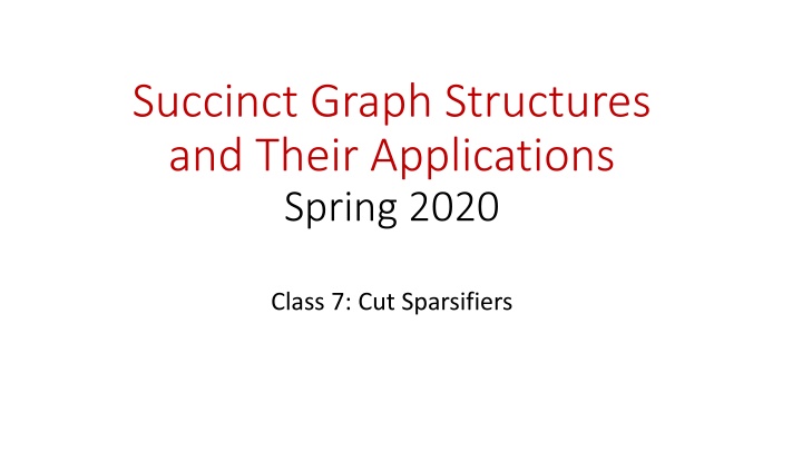 succinct graph structures and their applications