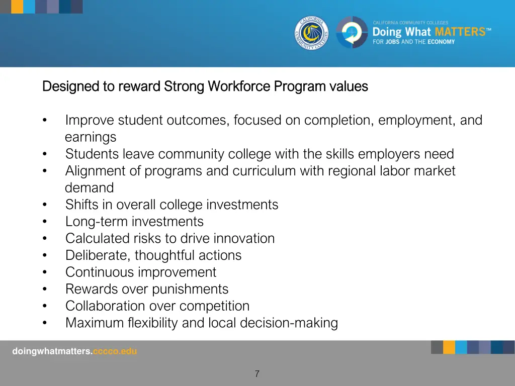 designed to reward strong workforce program