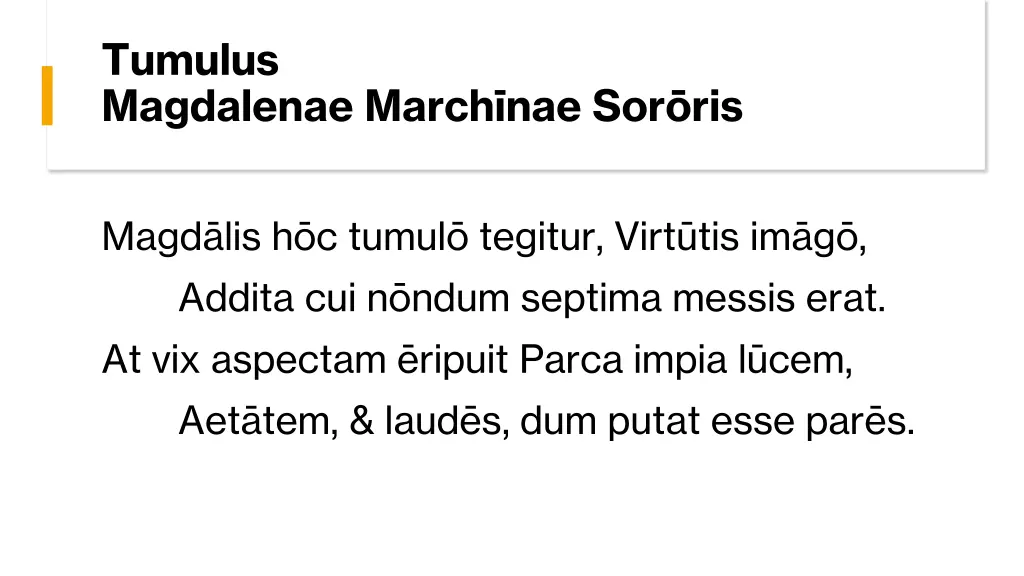 tumulus magdalenae march nae sor ris