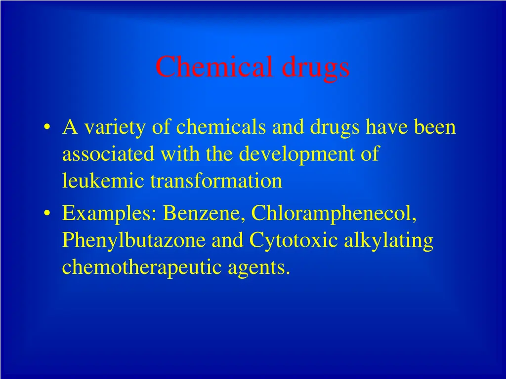 chemical drugs