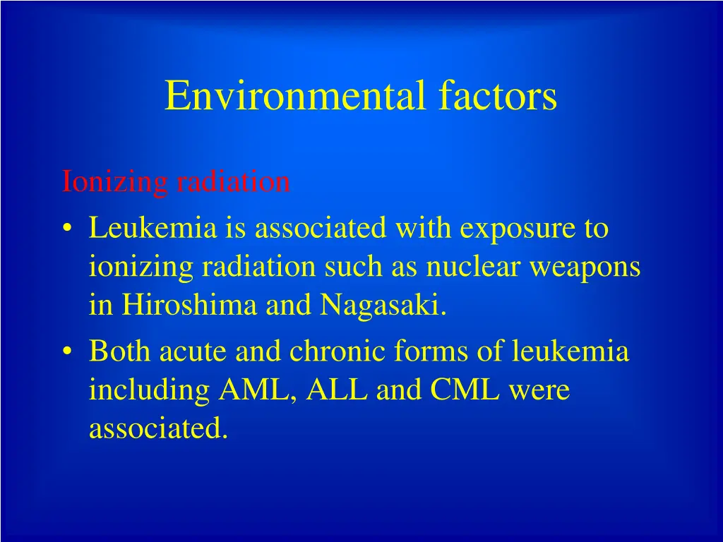 environmental factors
