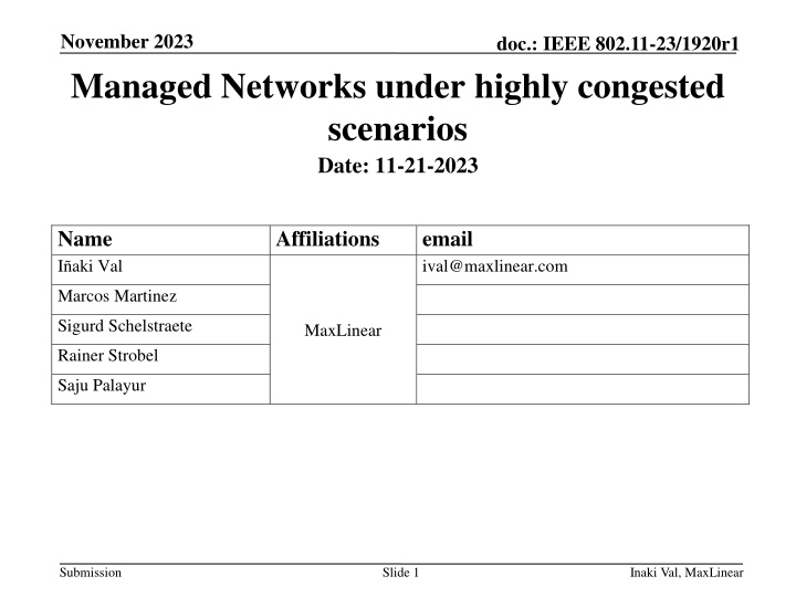 november 2023 managed networks under highly