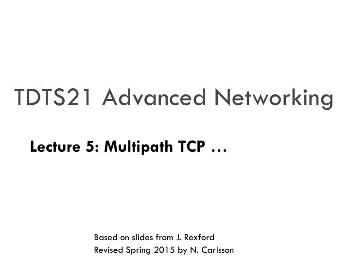 tdts21 advanced networking