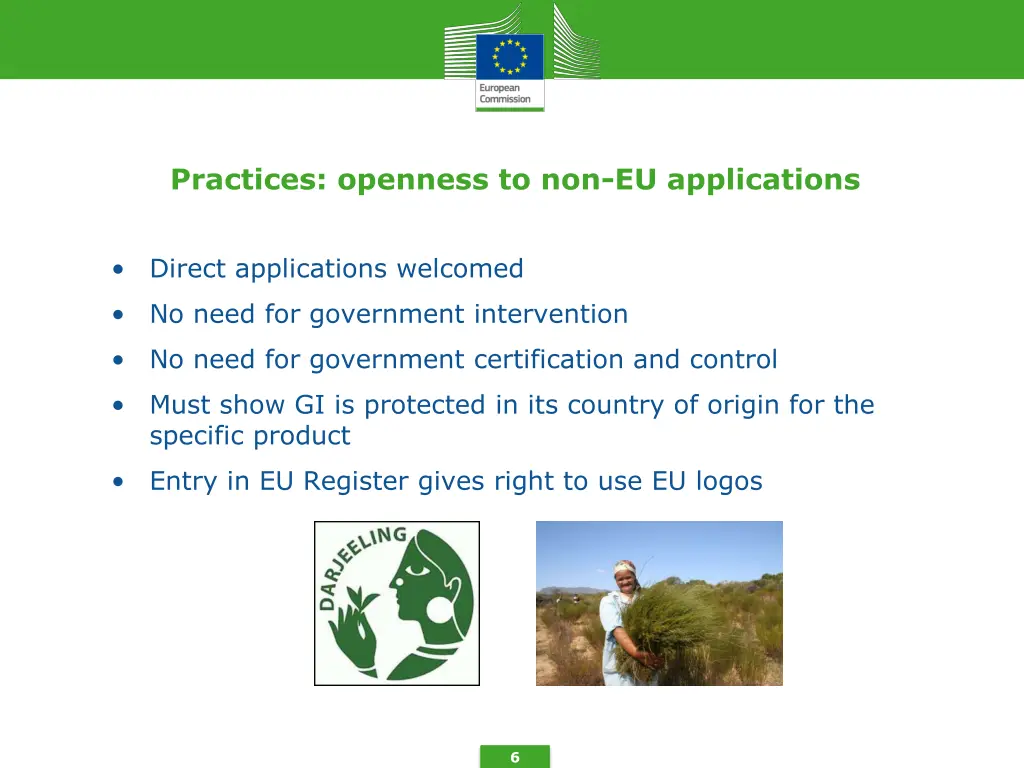 practices openness to non eu applications