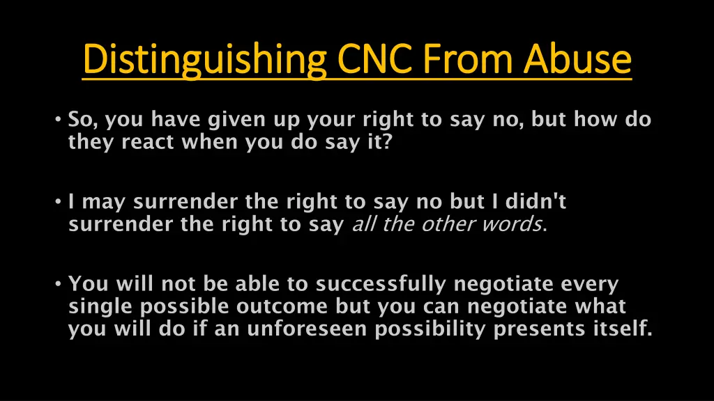 distinguishing cnc from abuse distinguishing