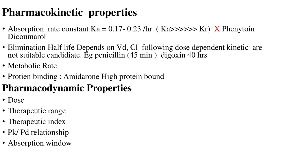 pharmacokinetic properties