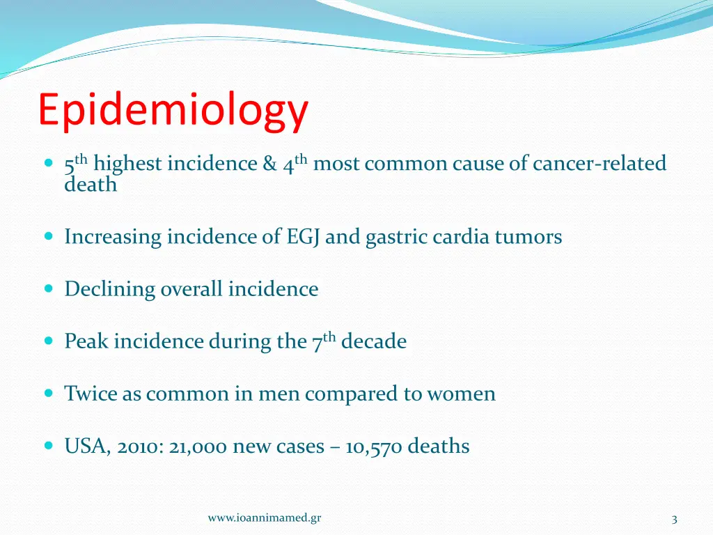 epidemiology