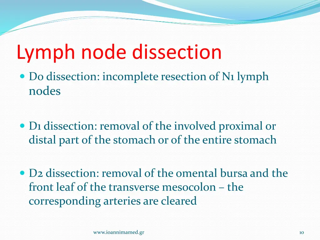 lymph node dissection