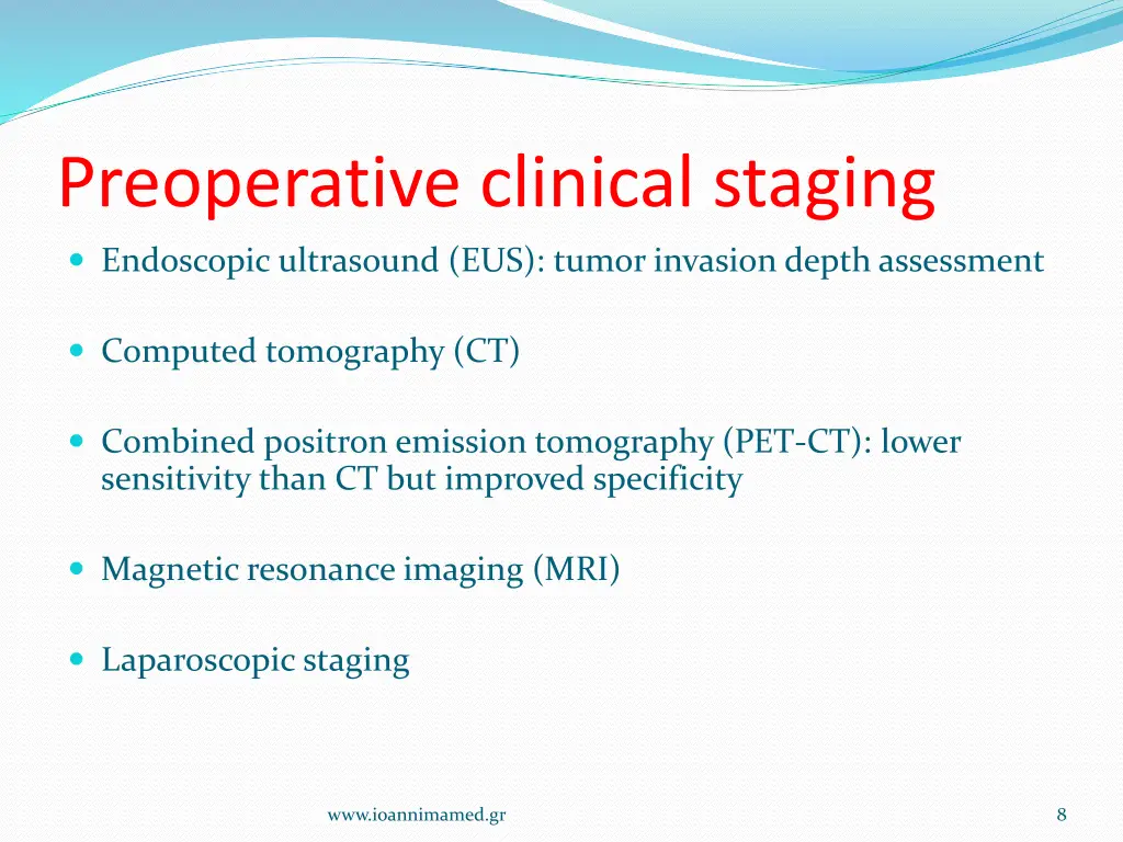 preoperative clinical staging