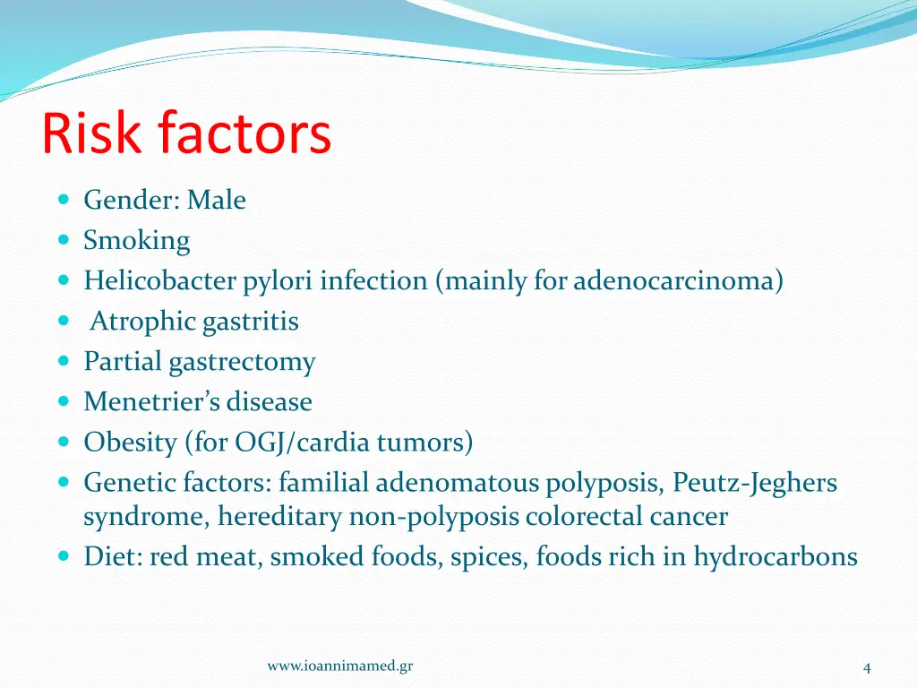 risk factors