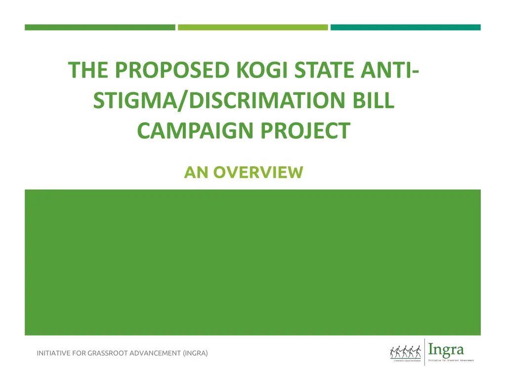 the proposed kogi state anti stigma discrimation