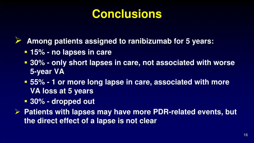 conclusions