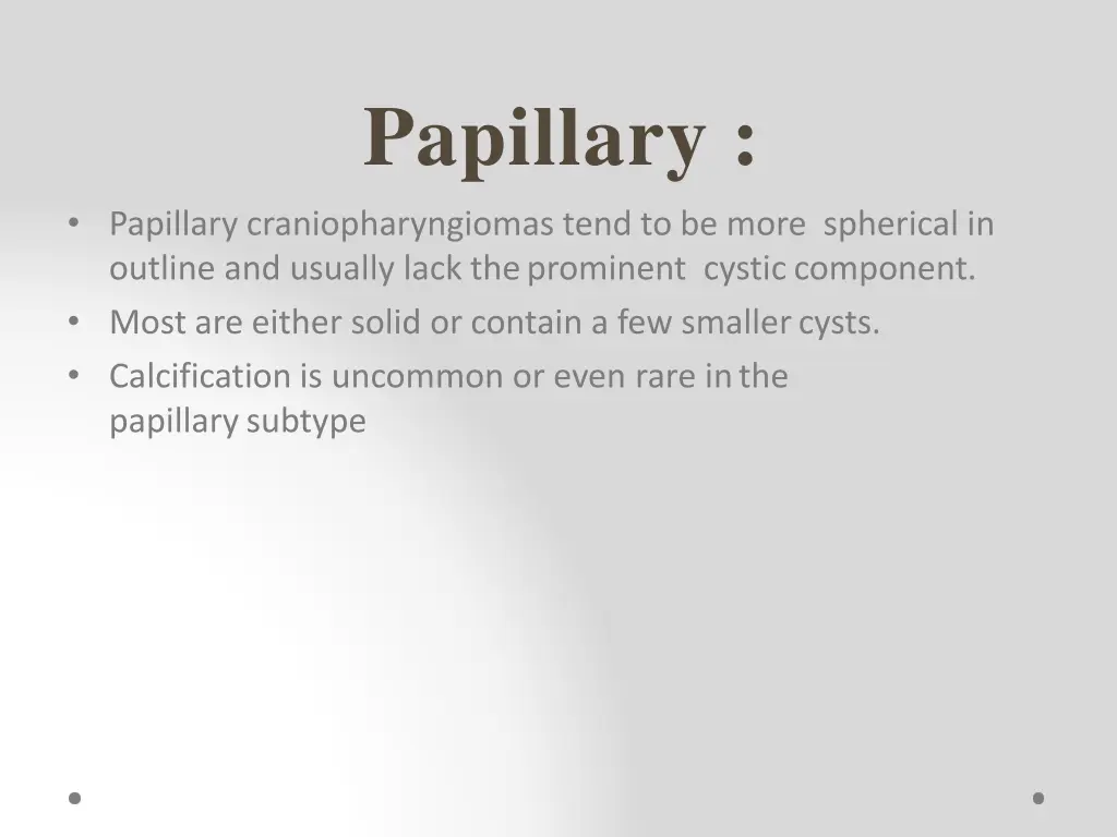 papillary