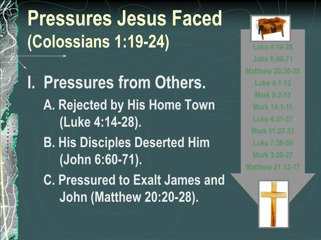 pressures jesus faced colossians 1 19 24
