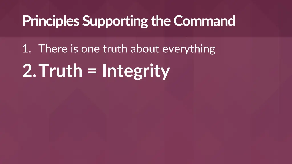 principles supporting the command 3