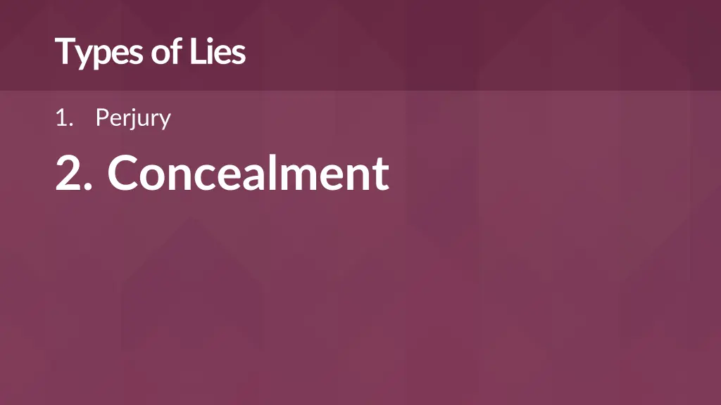 types of lies 1