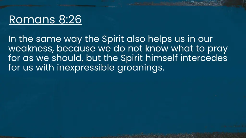 romans 8 26