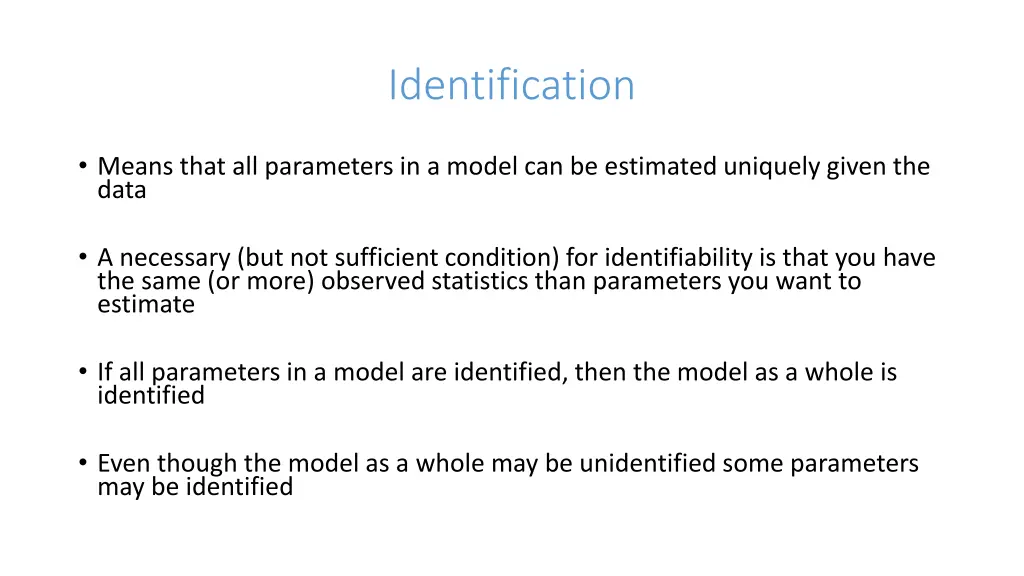 identification