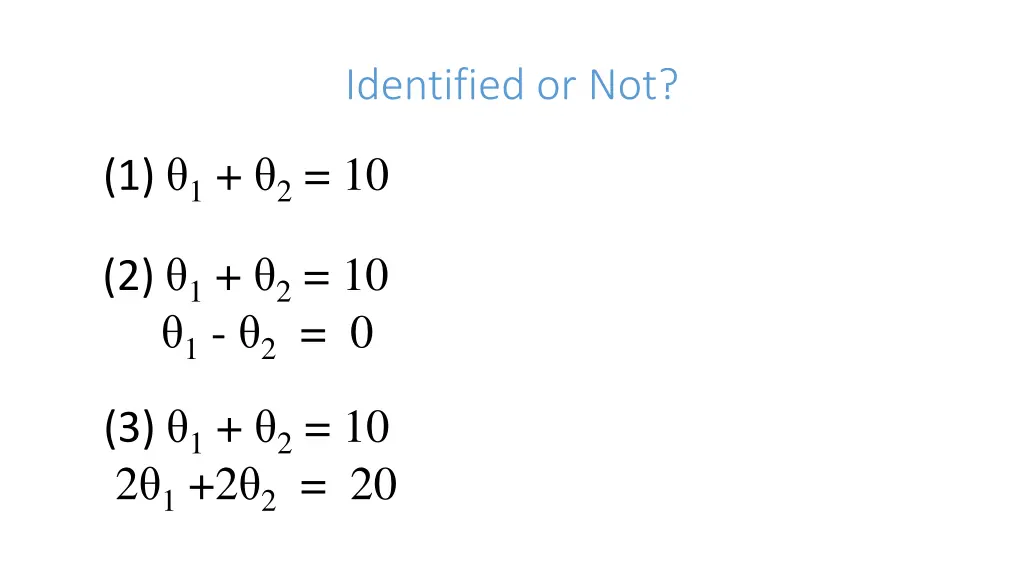 identified or not
