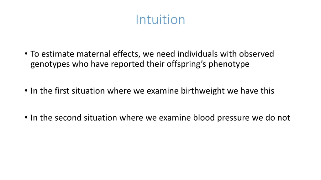 intuition