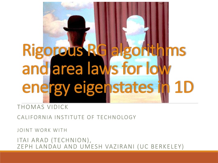 rigorous rg algorithms rigorous rg algorithms