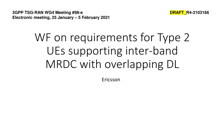3gpp tsg ran wg4 meeting 98 e electronic meeting