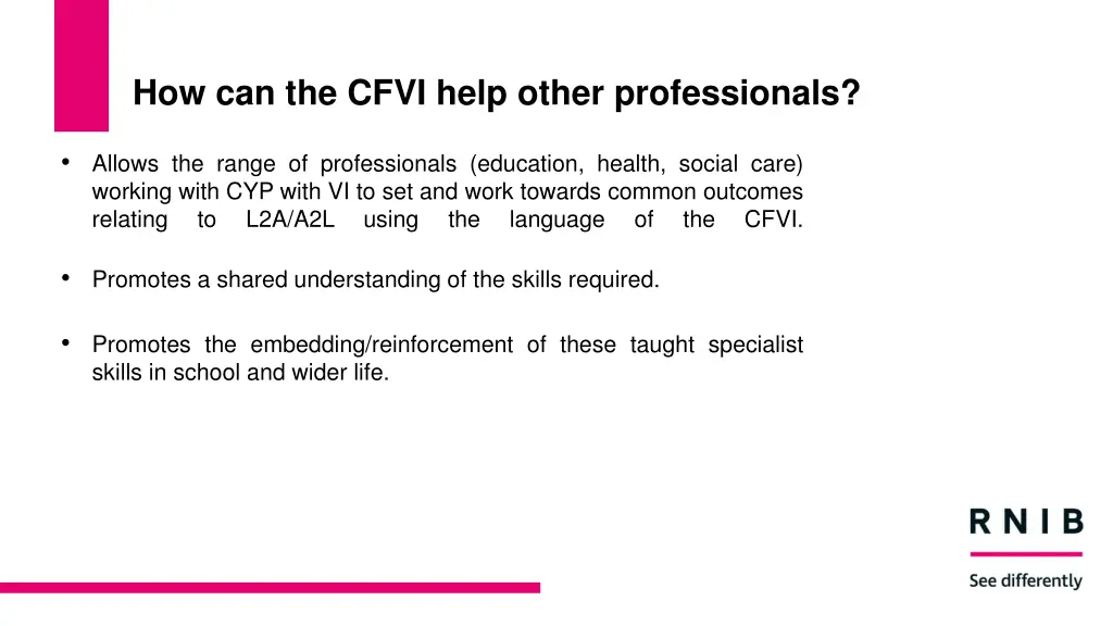 how can the cfvi help other professionals