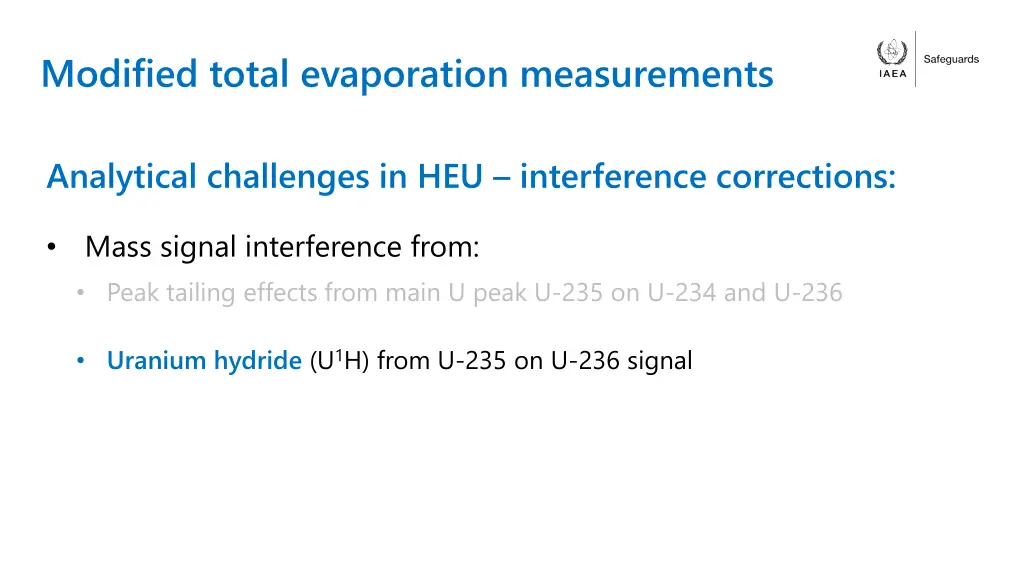 modified total evaporation measurements 2