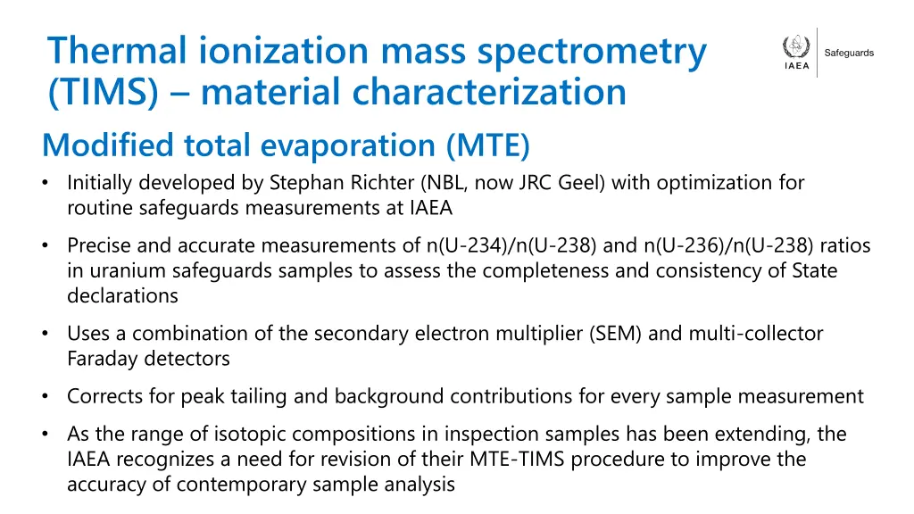 thermal ionization mass spectrometry tims