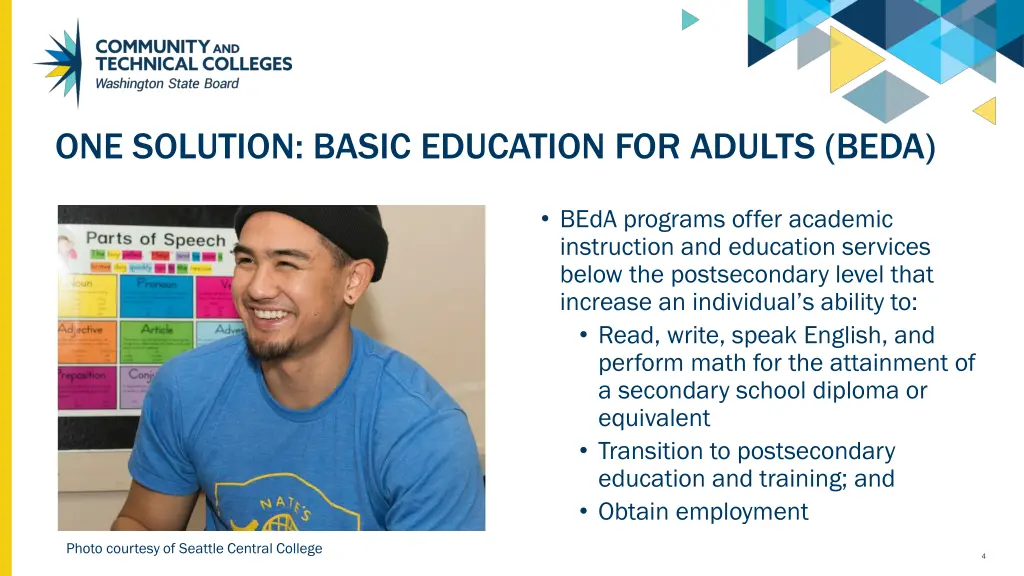 one solution basic education for adults beda