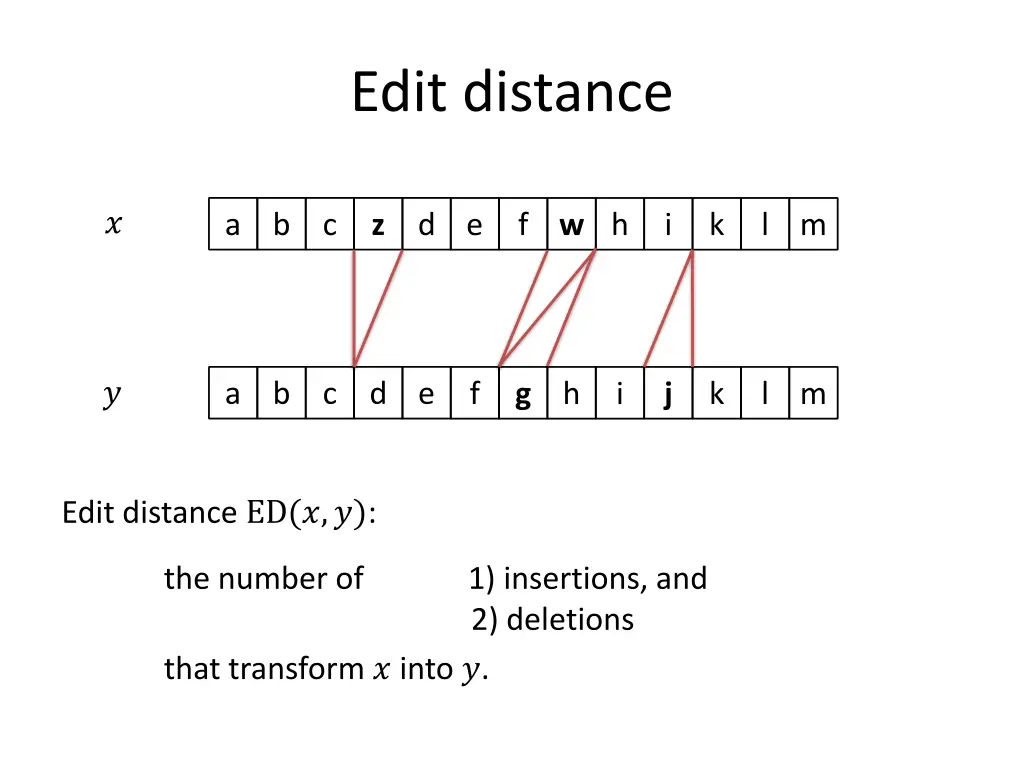 edit distance