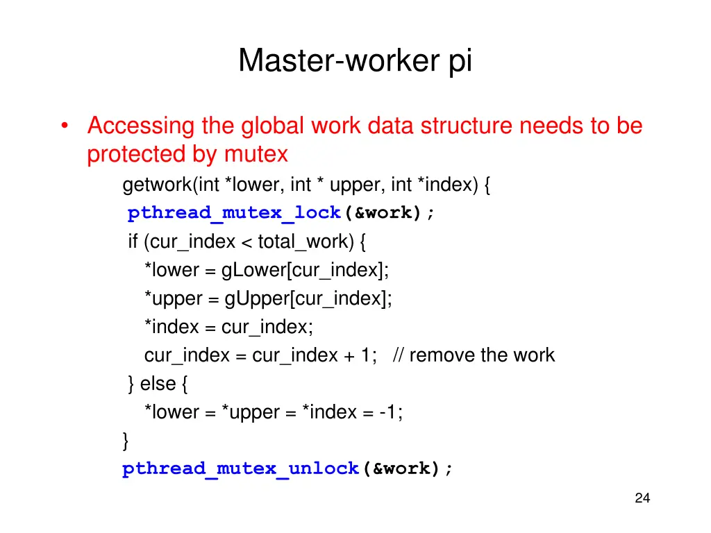 master worker pi 2